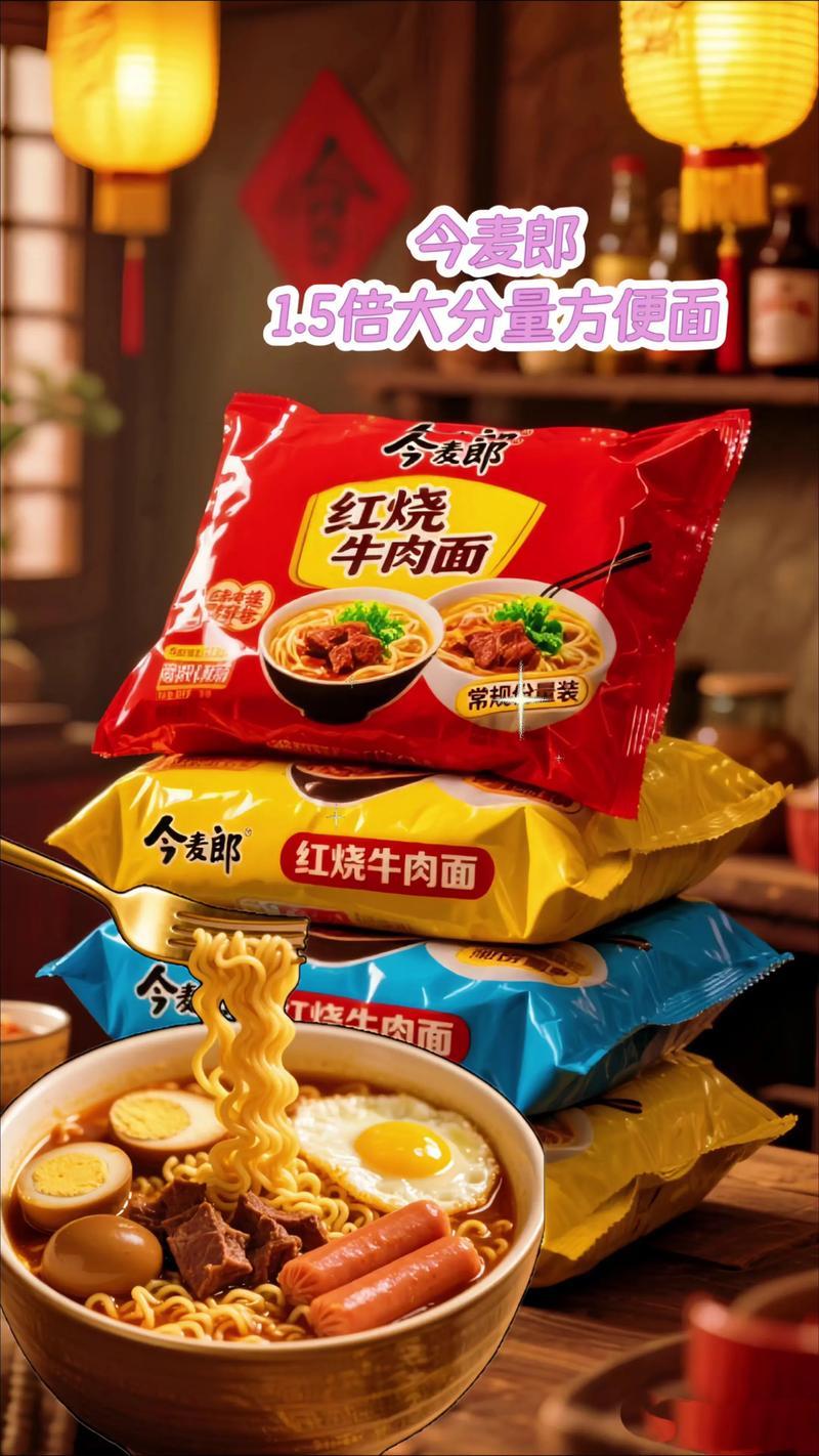 今麦郎红烧牛肉面